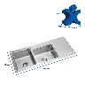Lavadero Palladio Para Sobreponer - Acero