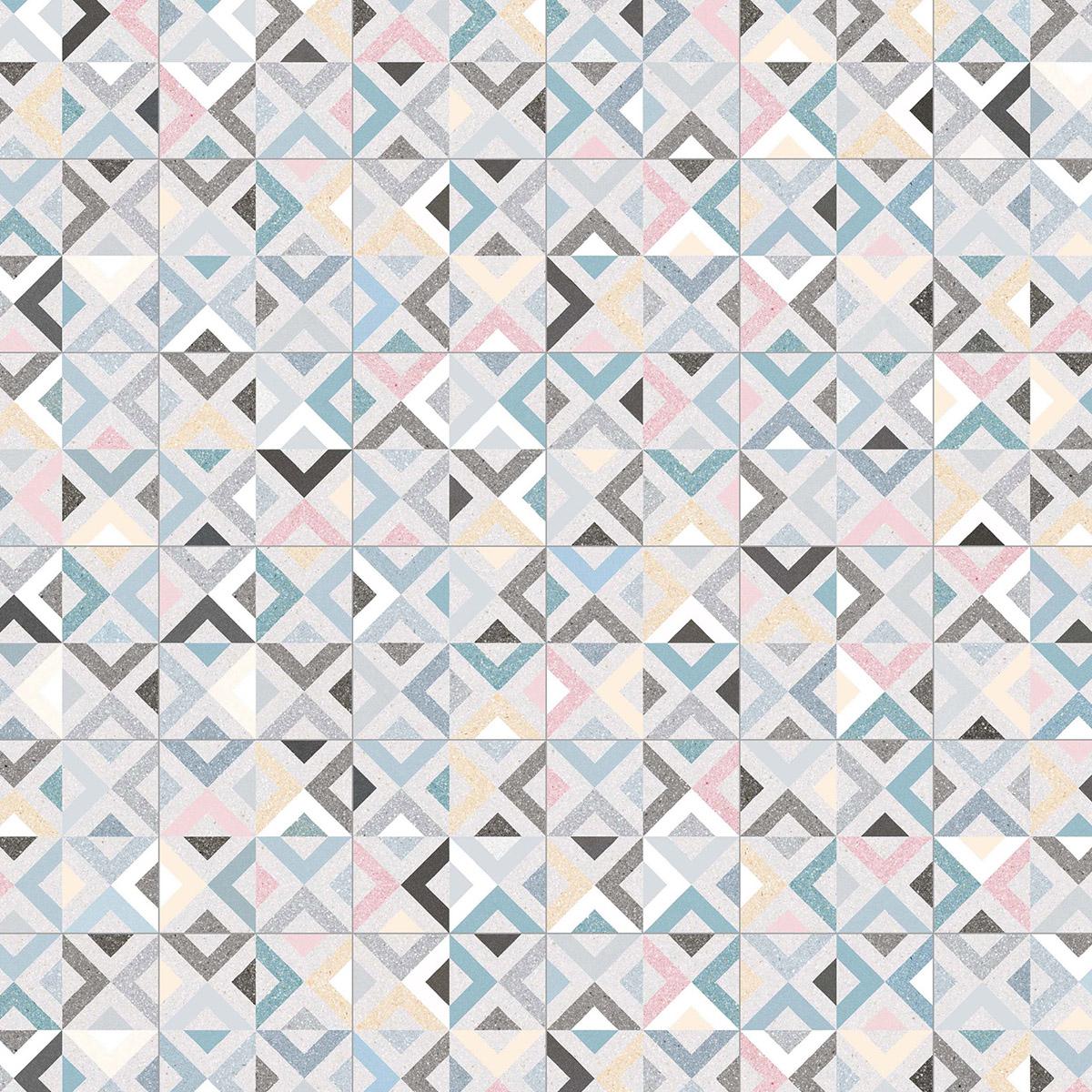 Gres Porcelánico Brenta Multicolor Mate - 20X20 cm - 1.00 m2