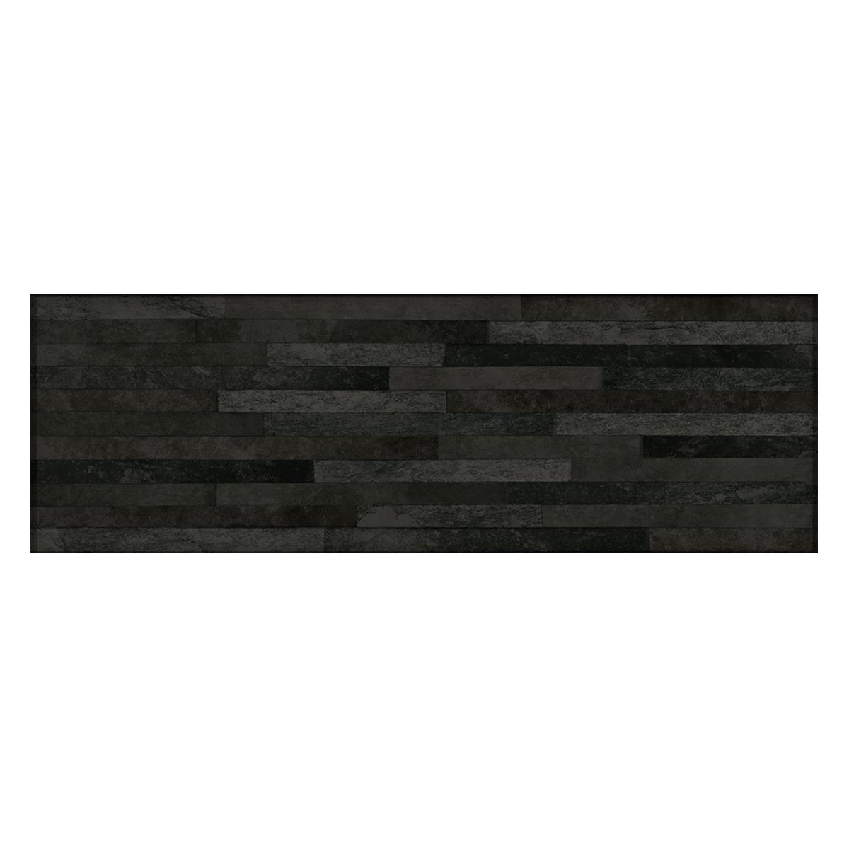 Porcelanato Aspen Negro Mate - 17X52 cm - 0.89 m2
