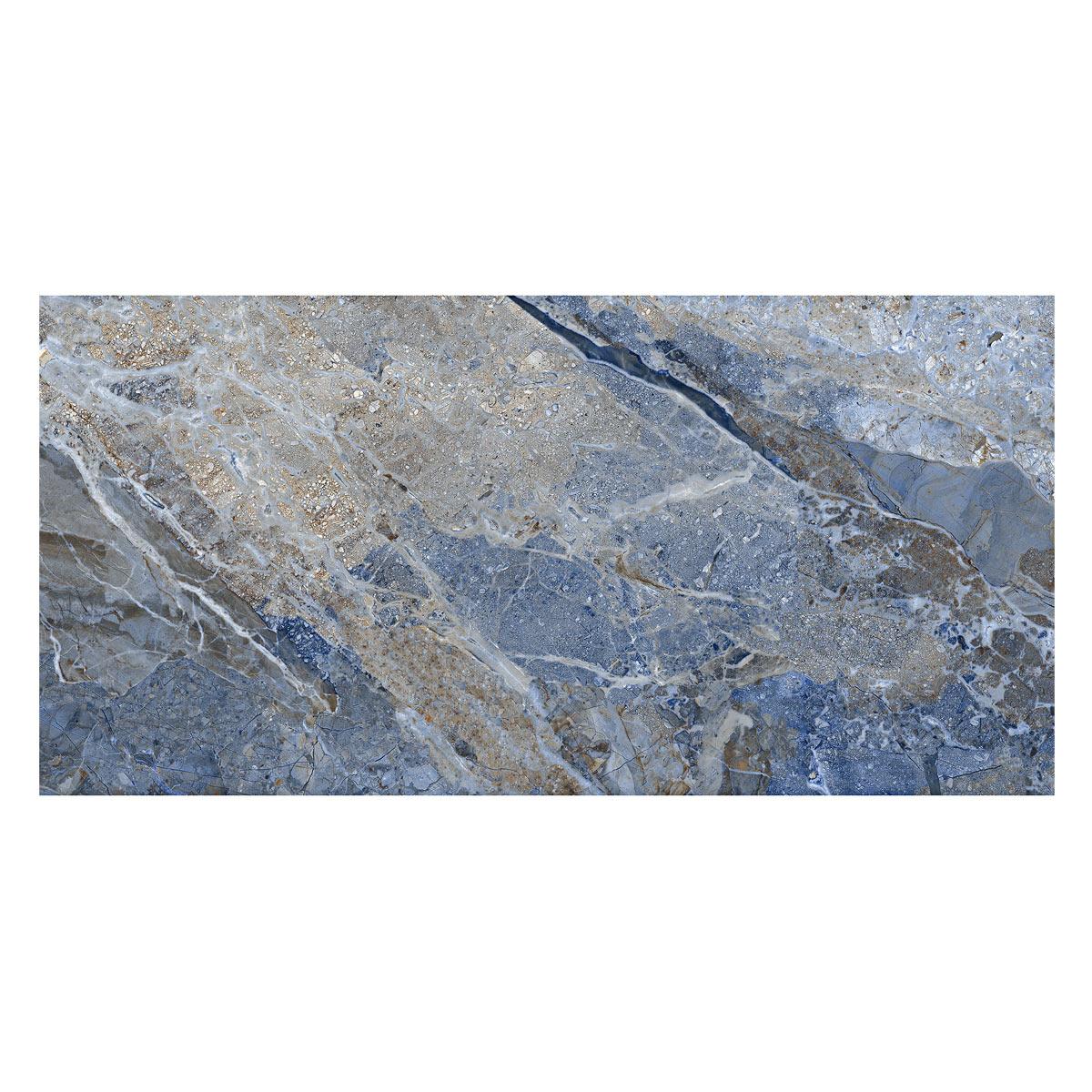 Porcelanato Neptune Azul Brillante - 60X120 cm - 1.44 m2
