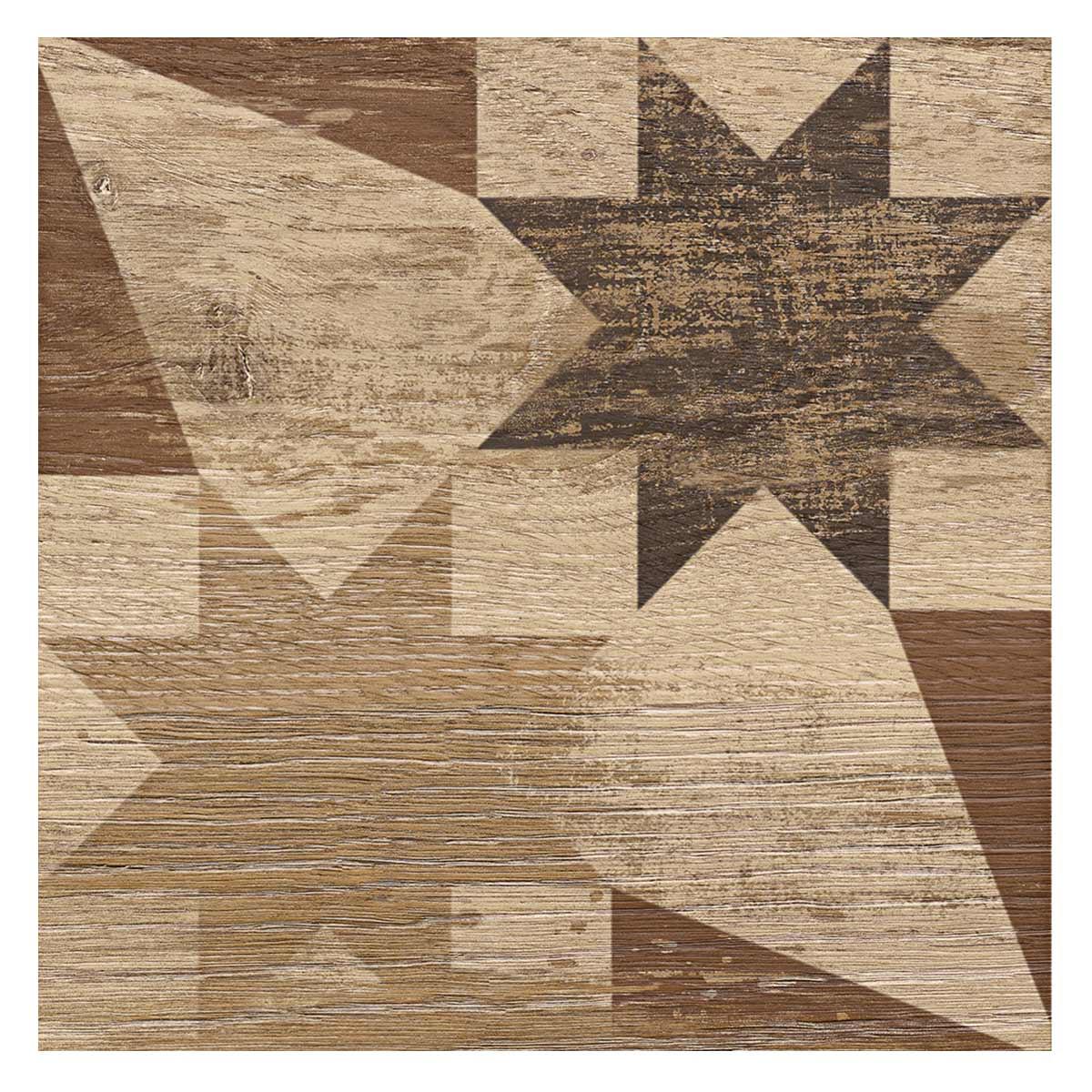 Porcelanato Hidraulicwood Moka Mate - 20x20 - 0.60 m2