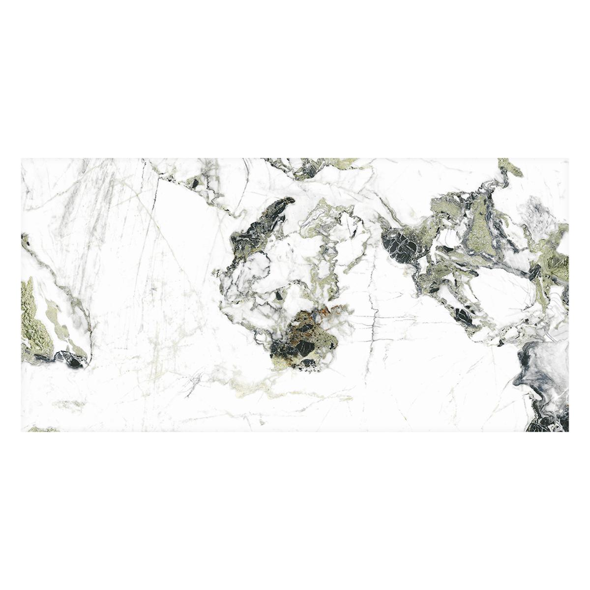 Porcelanato Oyama Blanco/Verde Brillante - 60X120 cm - 1.44 m2