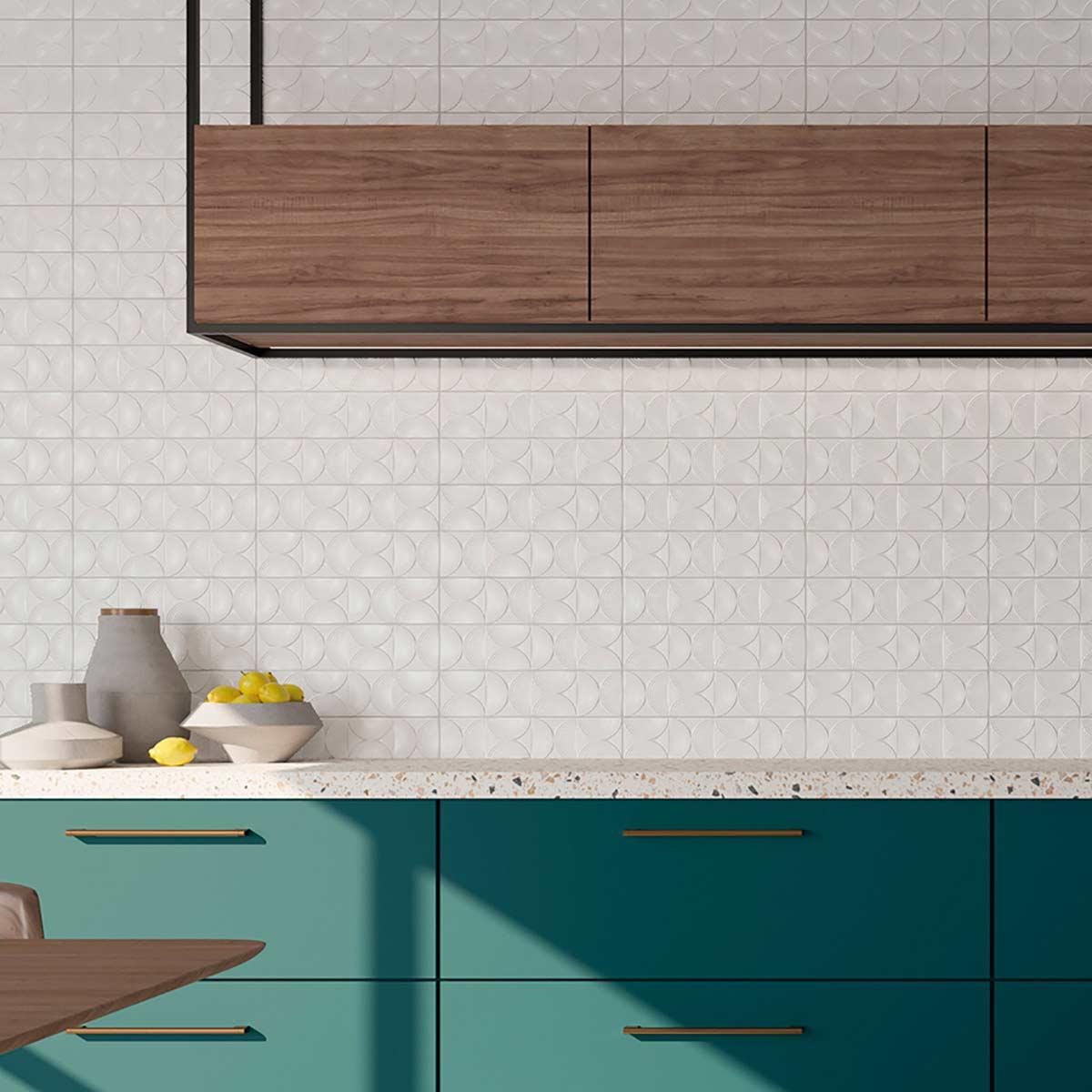 Porcelanato Gode Blanco Mate - 10 x 40 cm
