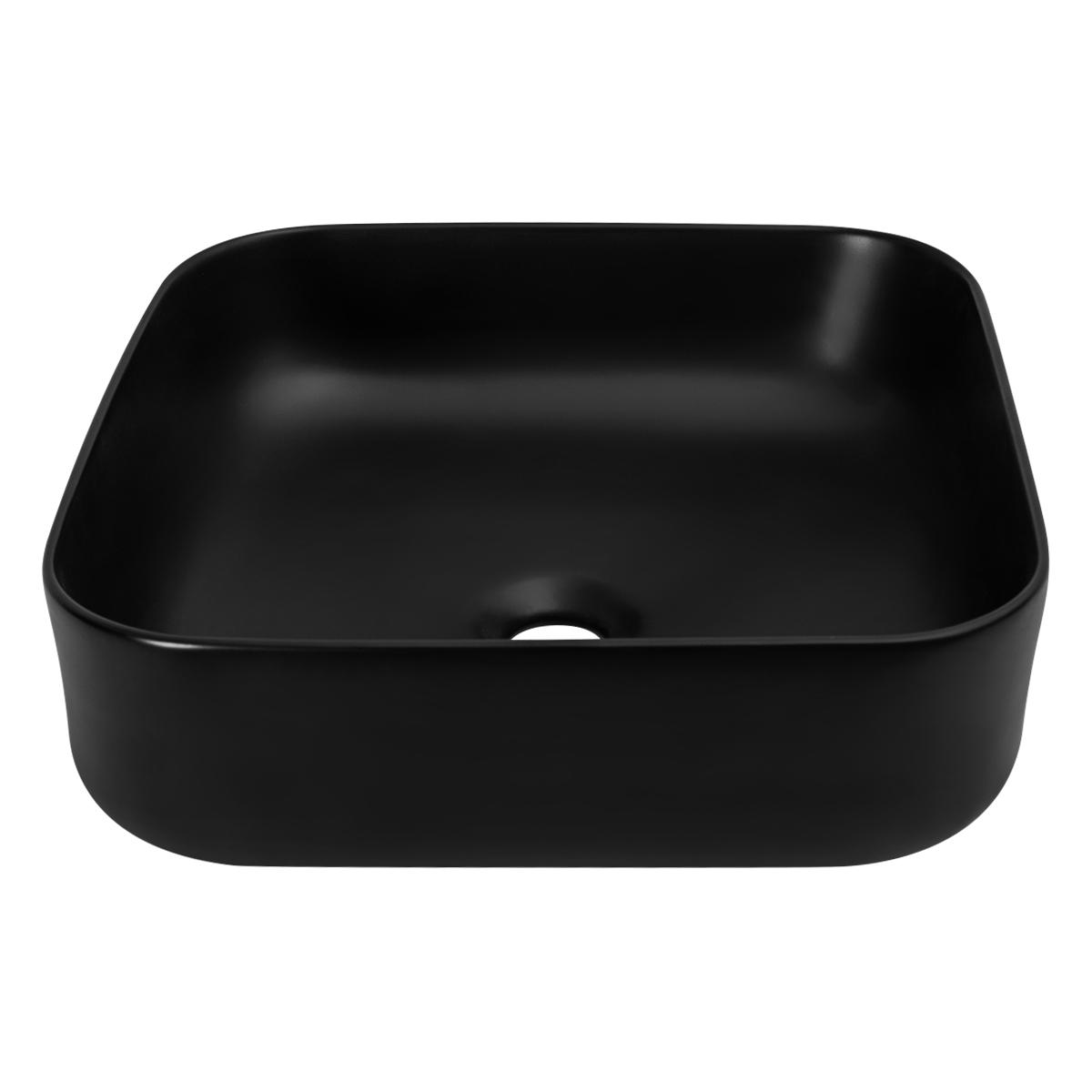 Bowl Lutxi Cuadrado Mate Para Sobreponer - Negro