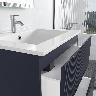Mueble De Baño Golden Bath Lauren Azul 60X50X46 Cm C/ Rebose Inc. Lavatorio Empotrar
