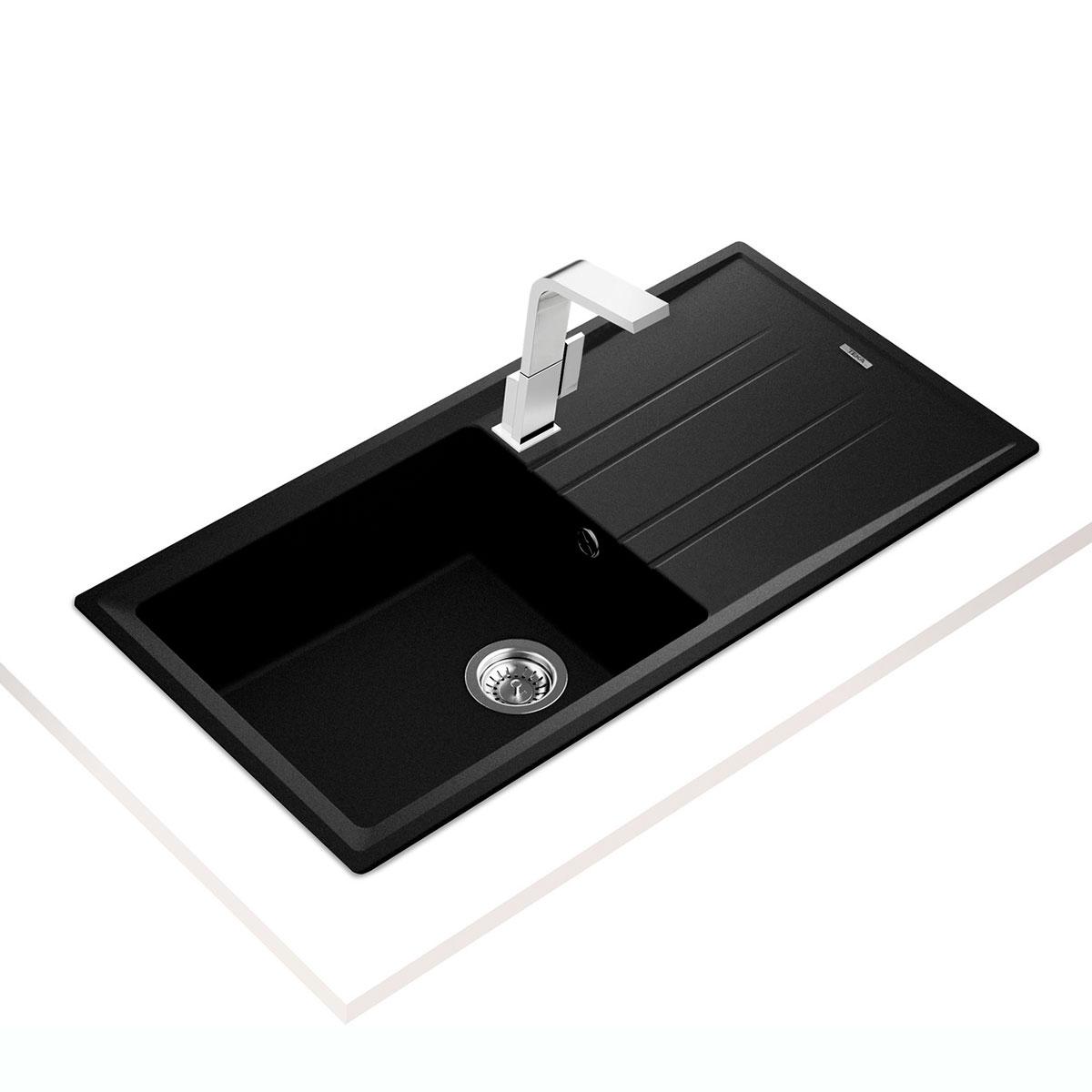 Lavadero Stone 60 LTG1C Para Encimera - Negro