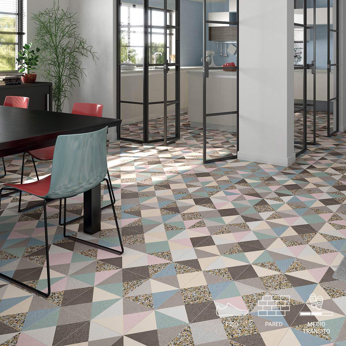 Gres Porcelánico Brenta Multicolor Mate - 20X20 cm - 1.00 m2