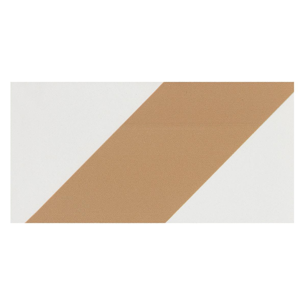 Listelo Brick Diagonal Beige Mate - 7.5X15 cm - 4 pzas