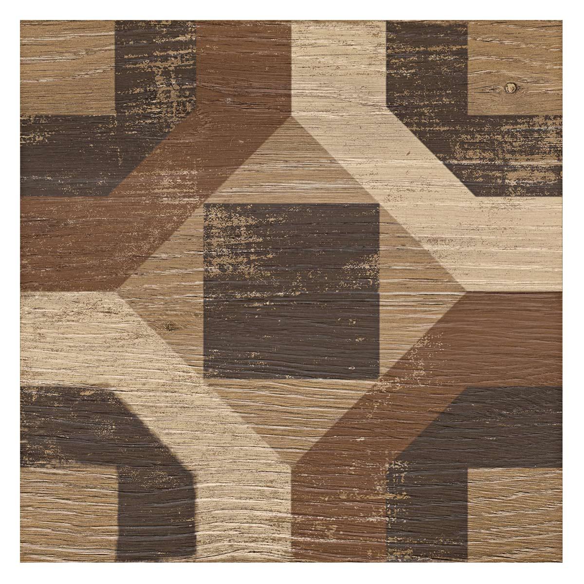 Porcelanato Hidraulicwood Moka Mate - 20x20 - 0.60 m2