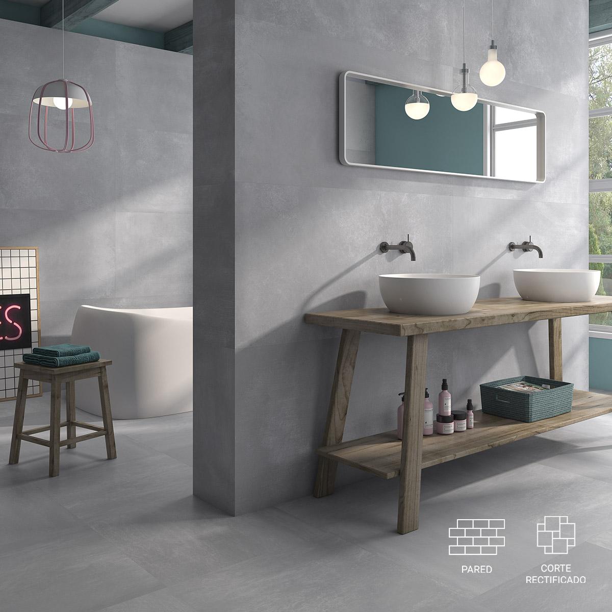 Mayólica Arkety Rlv Gris Mate - 25X50 cm - 2.00 m2