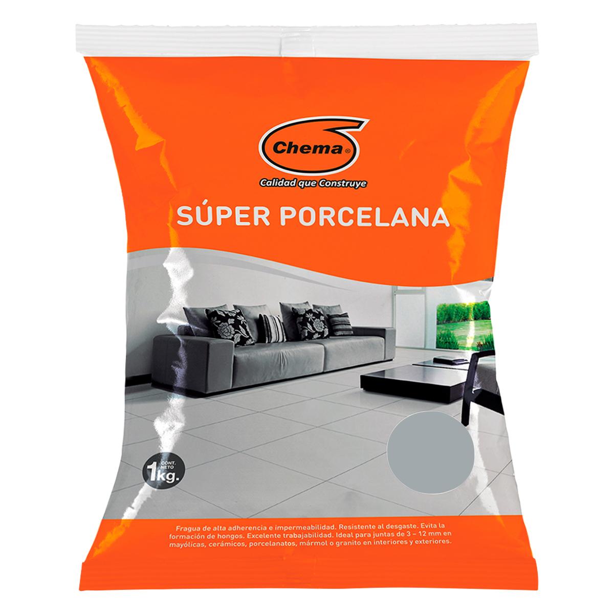 Super Porcelana 1KG - Gris Plateado