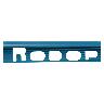 Perfil Plus Para Cerámico Pvc - Nuevo Azul - 0.8X240 cm