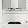 Campana New Vetro Decorativa 90 cm - Acero