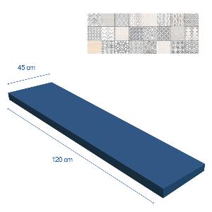 Mayólica Bombay Nantes Gris Brillante/Mate - 45X120 cm - 1.62 m2