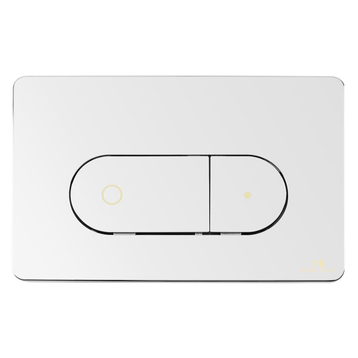 Pulsador Smart Line Frontal Oval Essence - Acero