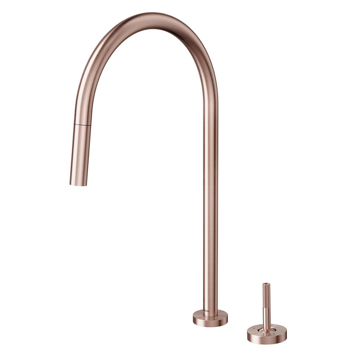 Monocomando Mix & Match Retractil Para Lavadero - Cobre