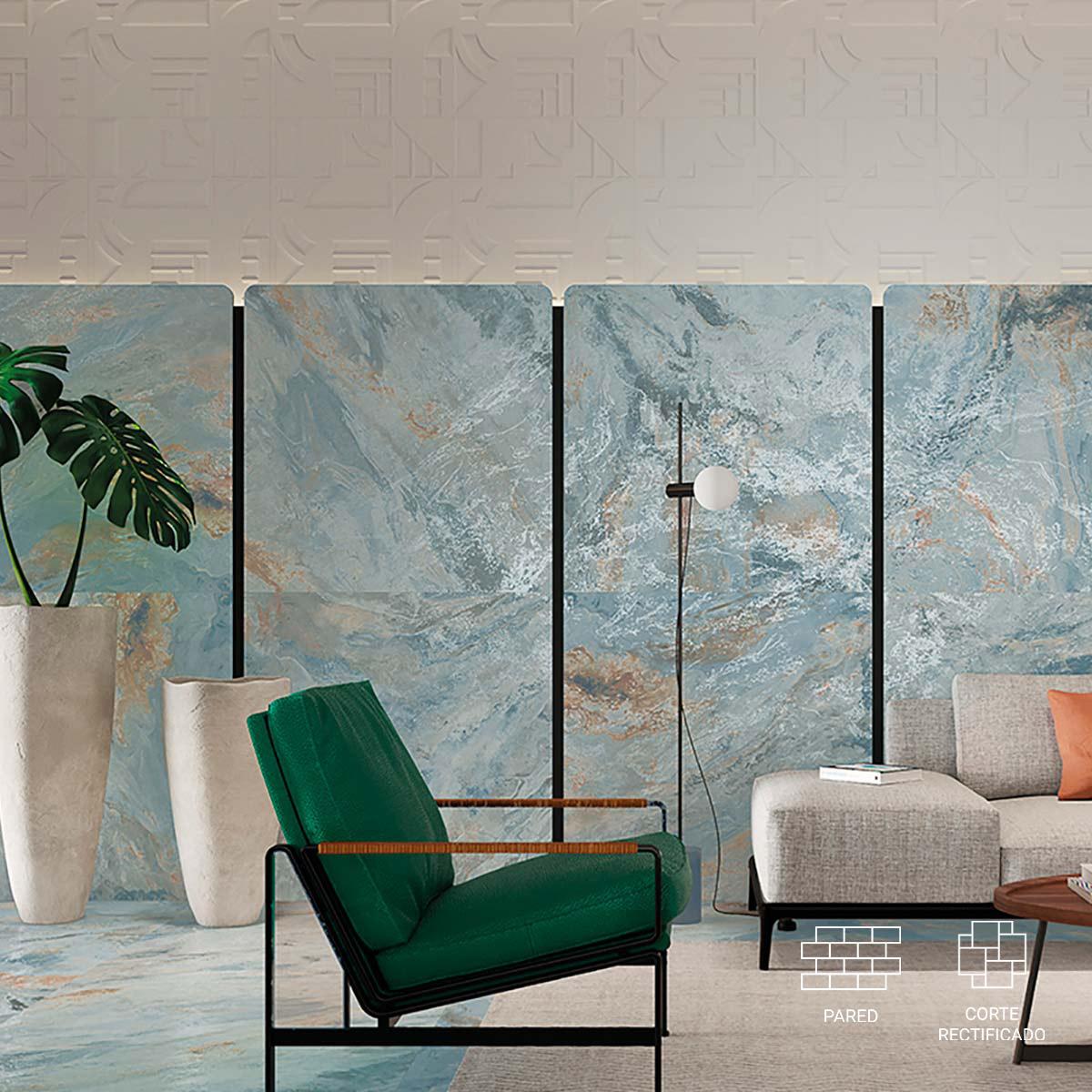 Porcelanato Pulse Blanco Mate Rectificado - 58.4 x 58.4 cm - 1.70 m2