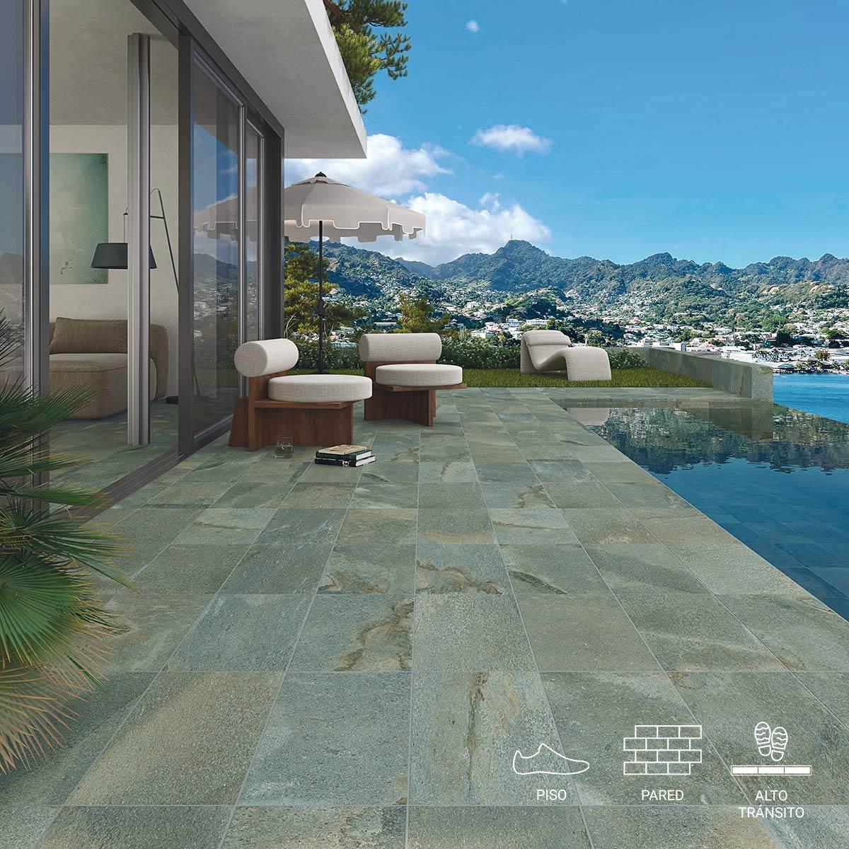 Porcelanato Bali Turquesa Mate - 30X60 cm - 1.26 m2