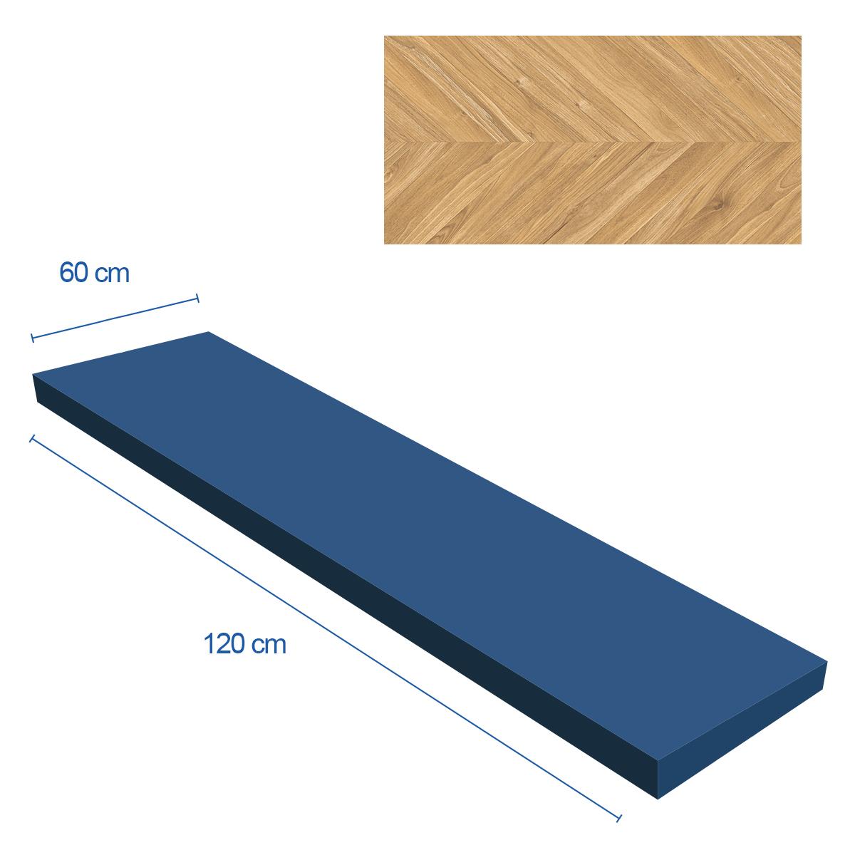 Porcelanato Ebony Miel Mate - 60X120 cm - 1.44 m2