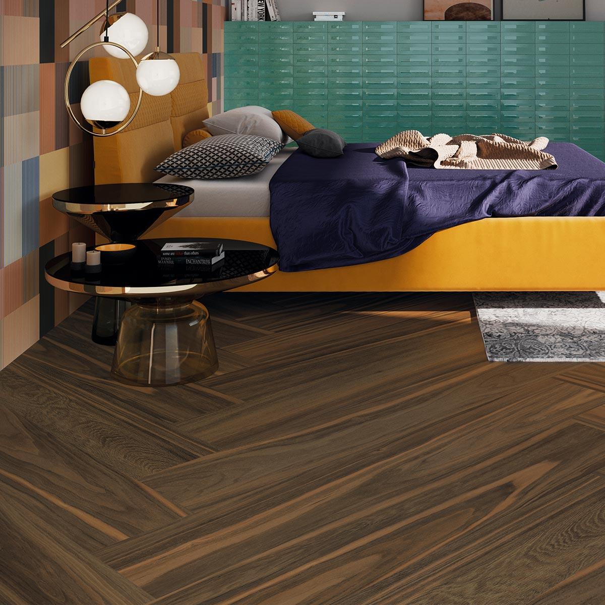 Porcelanato Cacau Marrón DBW Natural Rectificado - 26 x 160 cm - 1.66 m2