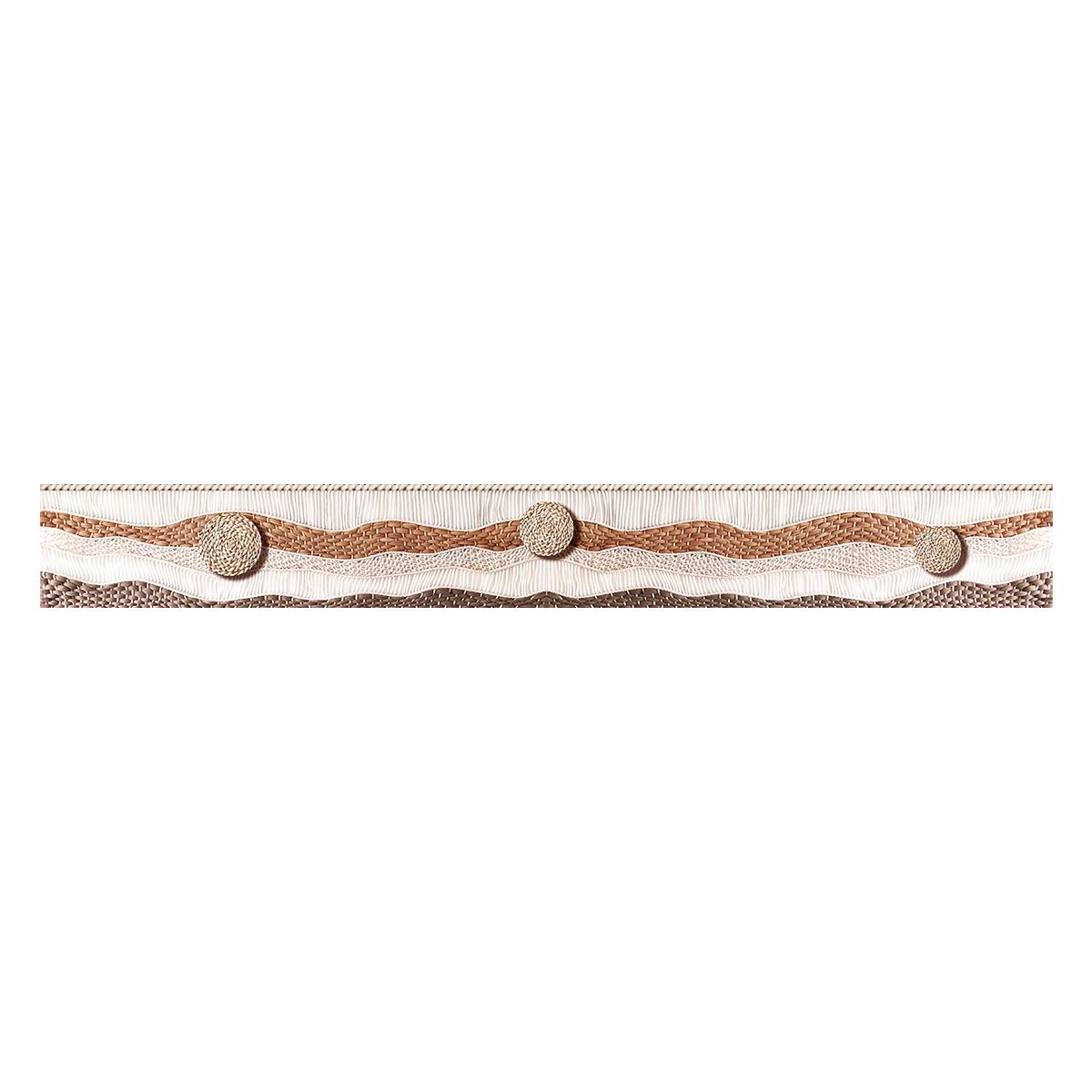 Listelo Moca Beige Brillante - 5.5X45 cm - 1 pza