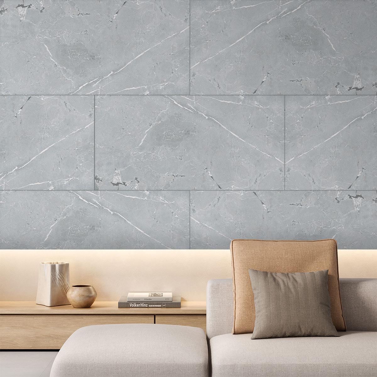 Porcelanato Eternia Compact Gris Mate - 60X120 cm - 1.44 m2