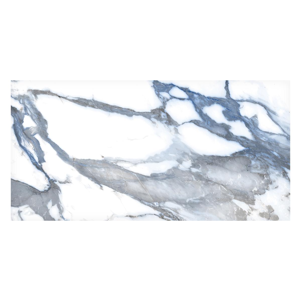 Porcelanato Crash Azul/Blanco Brillante - 60X120 cm - 1.44 m2