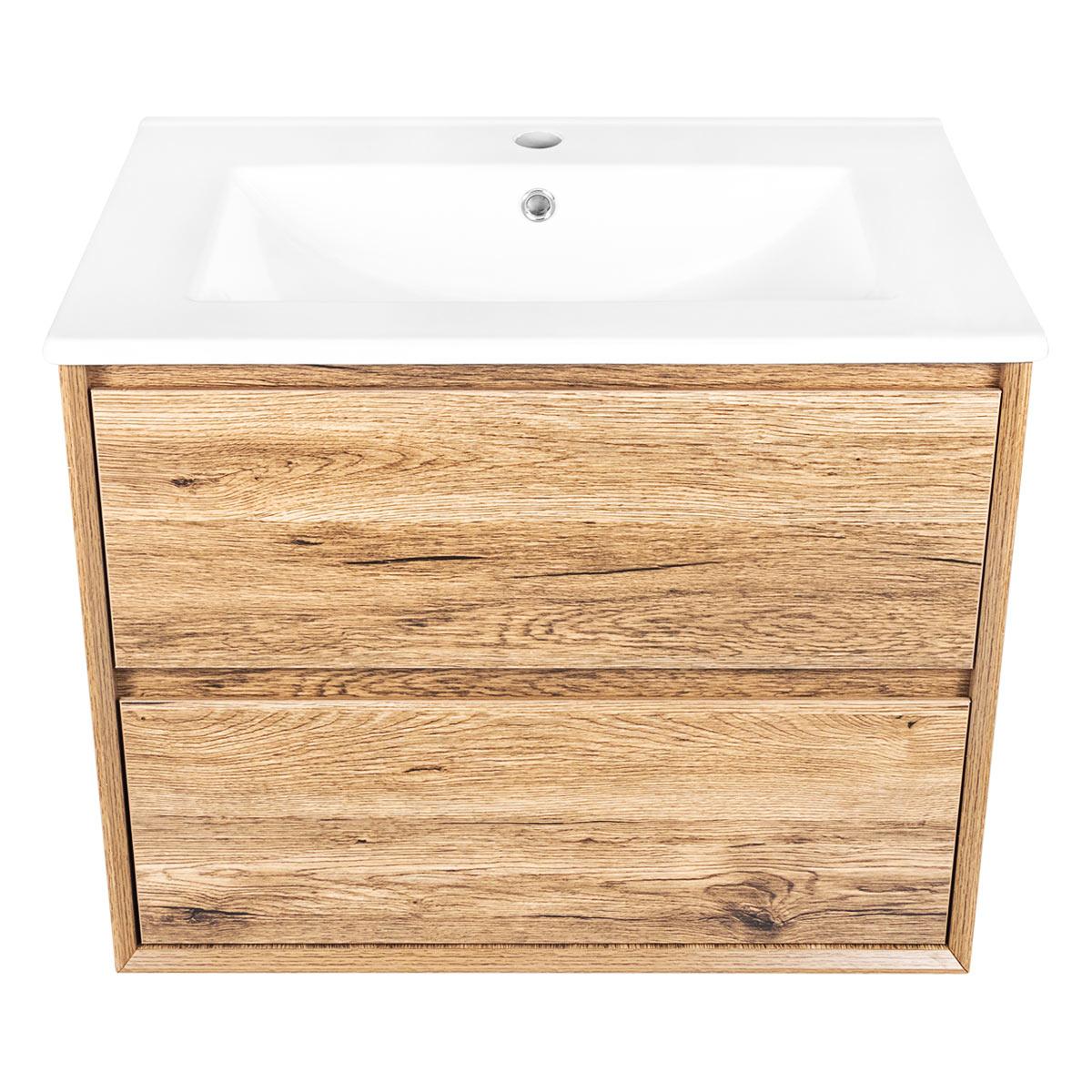 Mueble De Baño Golden Bath Sahara Color Castaño 66 X 50 X 47 Cm. Inc.Lavat C/Reb