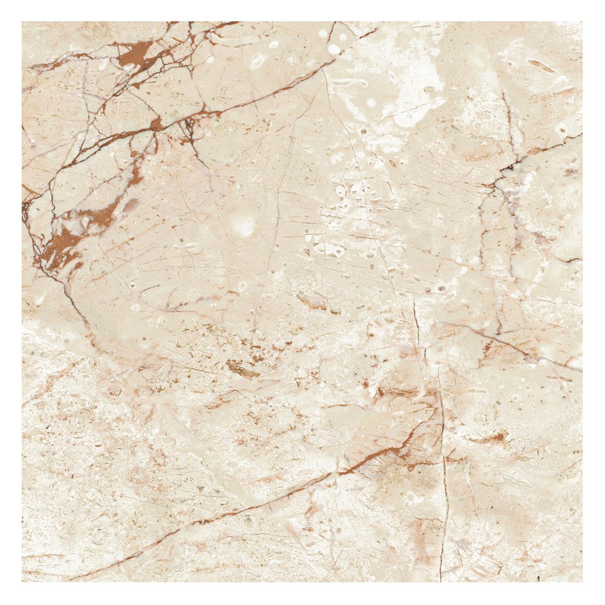 Porcelanato Praia Ivory Brillante - 60X60 cm - 1.44 m2