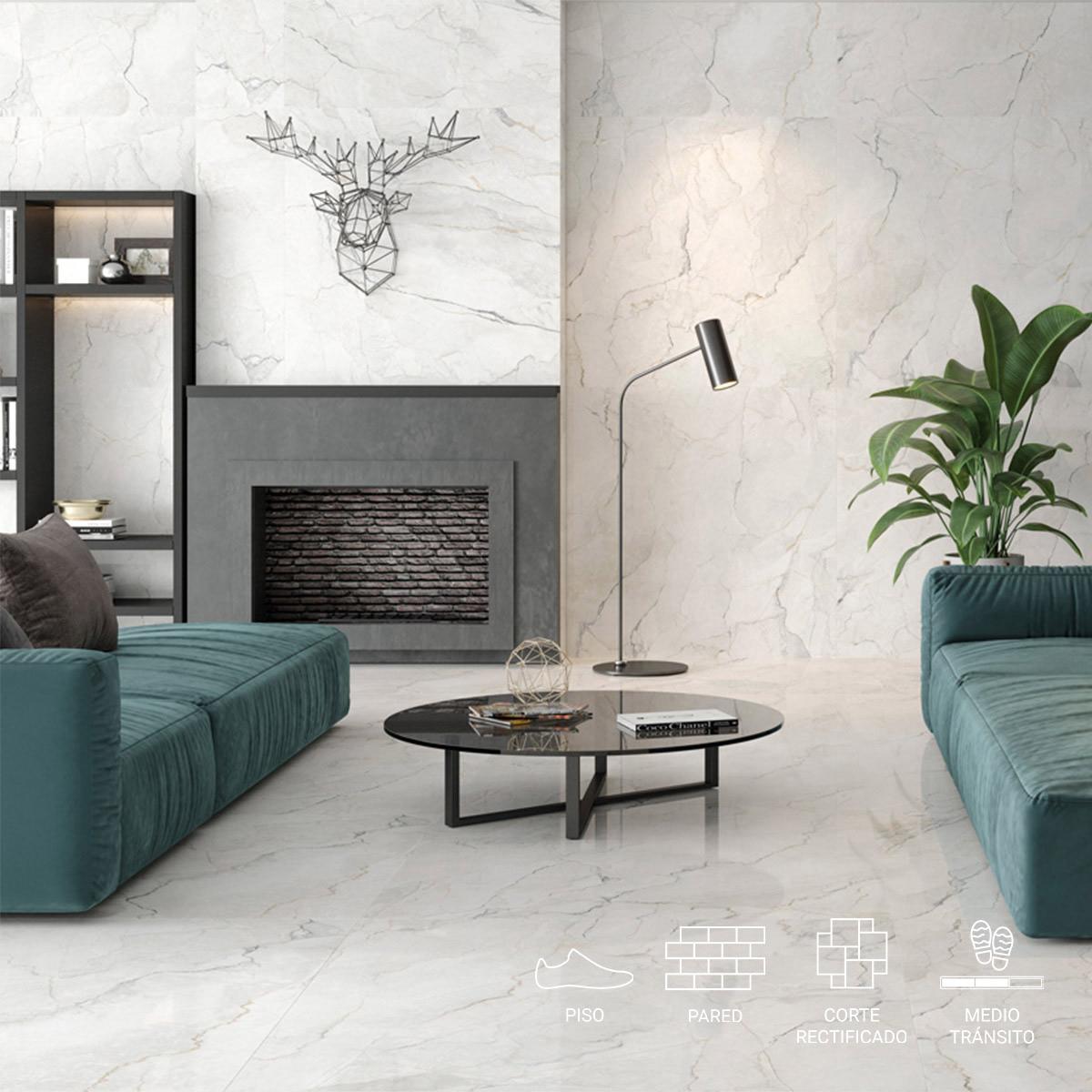 Porcelanato Sauvage Perla Pulido - 60X60 cm - 1.44 m2
