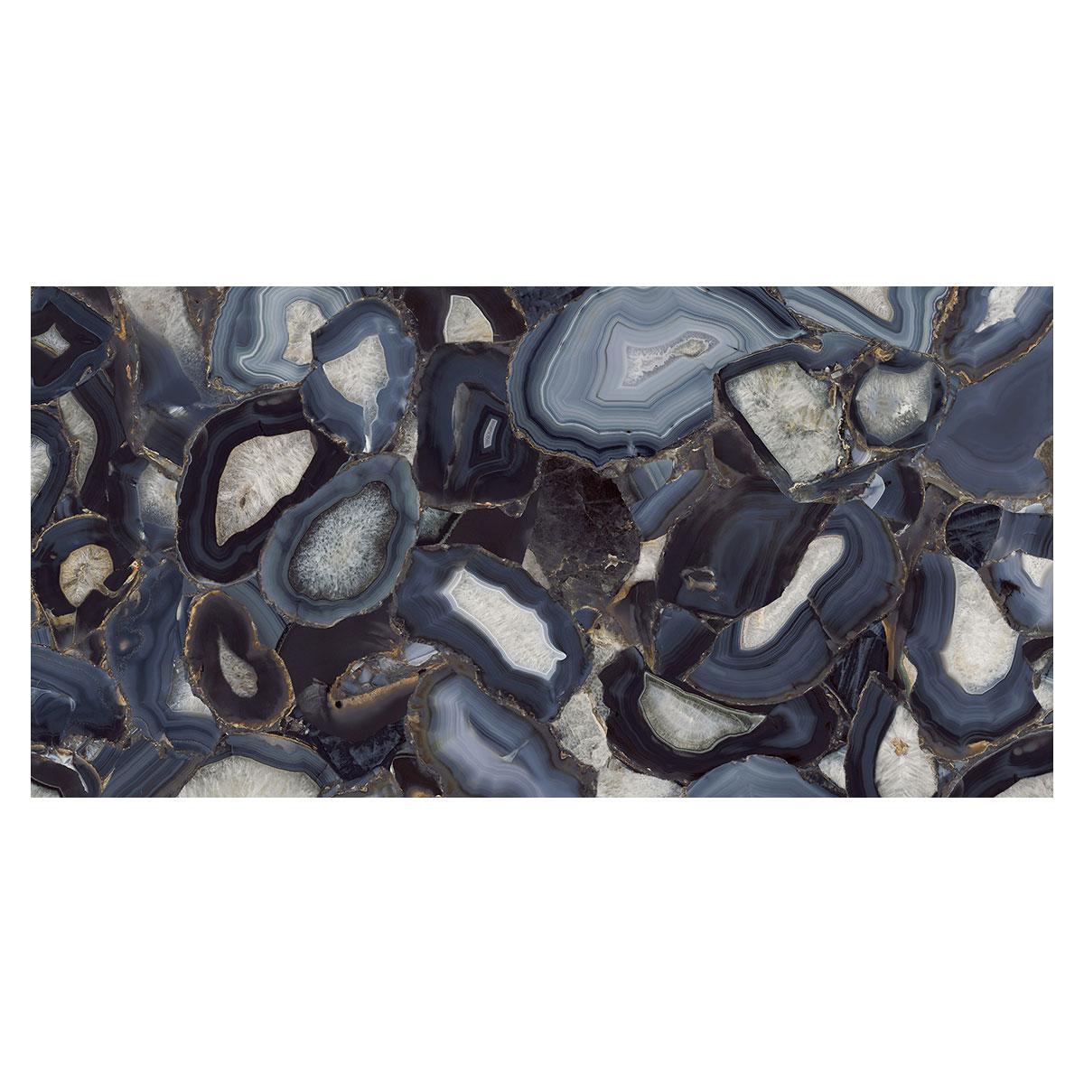 Porcelanato Aesthethica Agata Azul Pulido - 60X120 cm - 2.88 m2