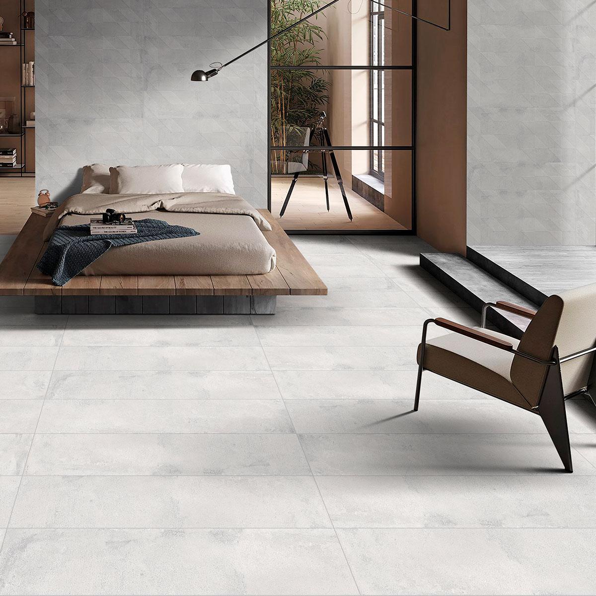 Porcelanato Cassinelli Design Lassa Bianco Rect.Dest.Text. 30X120 Caja 1.44 M2