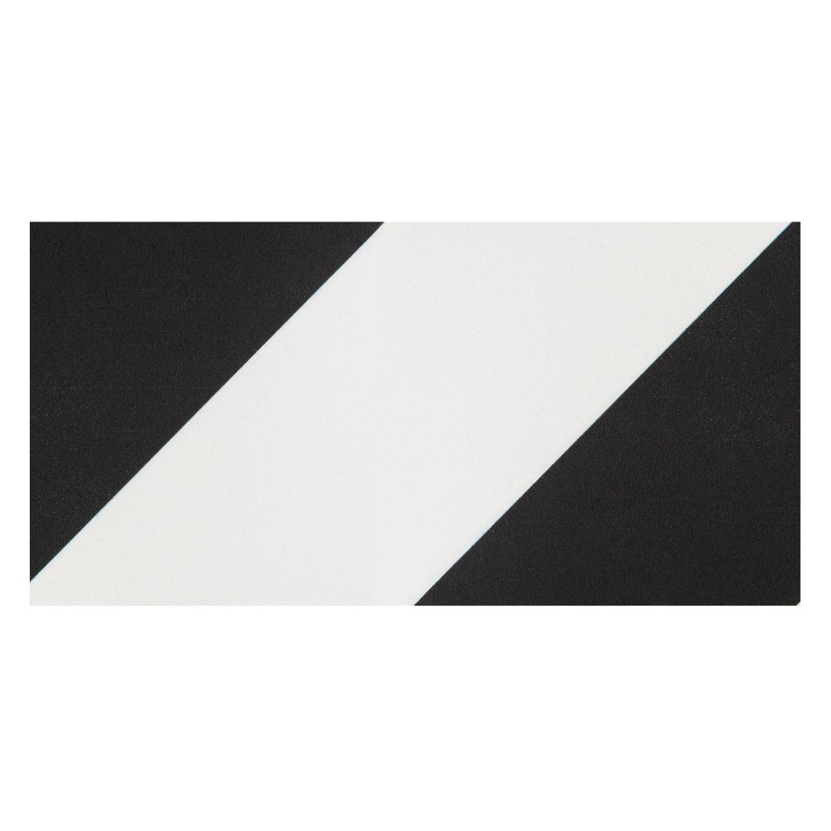 Listelo Brick Diagonal Negro Mate - 7.5X15 cm - 4 pzas