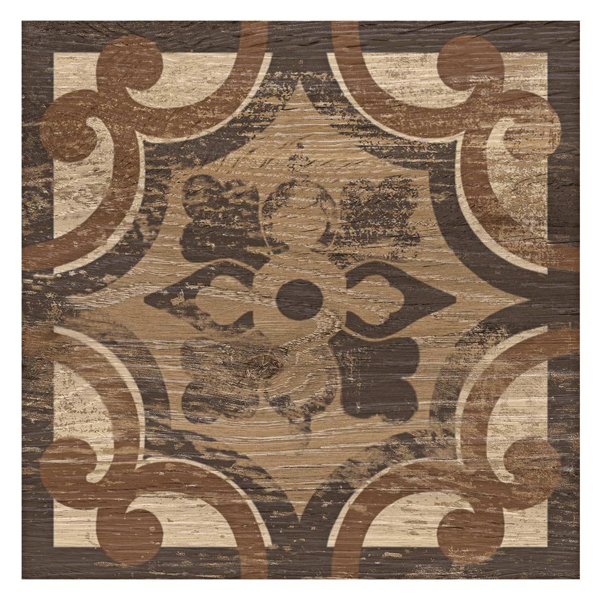 Porcelanato Hidraulicwood Moka Mate - 20x20 - 0.60 m2