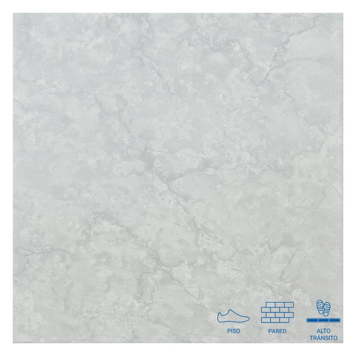 Piso Atenas Gris Semi Mate - 45X45 cm - 2.03 m2