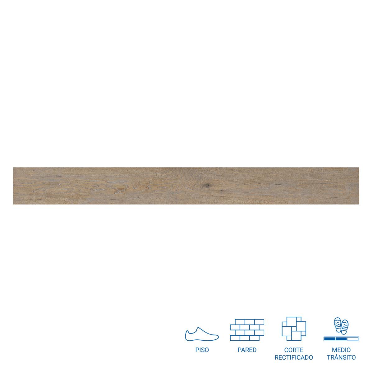 Porcelanato Devon Riviera Mate - 19.3X180 cm - 1.04 m2