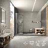 Porcelanato Stoncrete Camargue Gris Mate - 60X120 cm - 1.44 m2