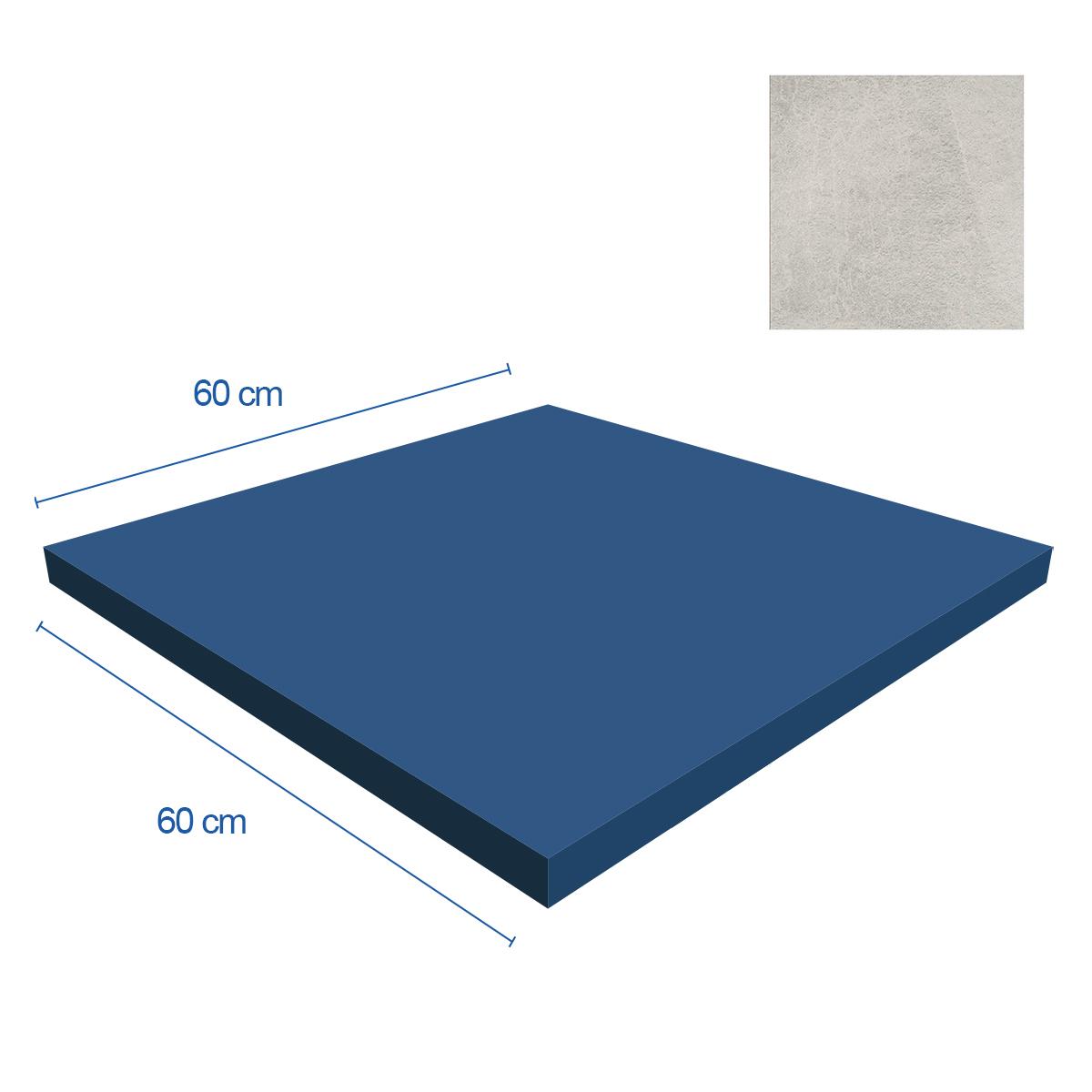 Porcelanato X Rock Blanco Mate - 60X60 cm - 1.08 m2