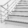 Perfil Antideslizante L Para Escaleras Pvc - Gris - 4.5X100 cm
