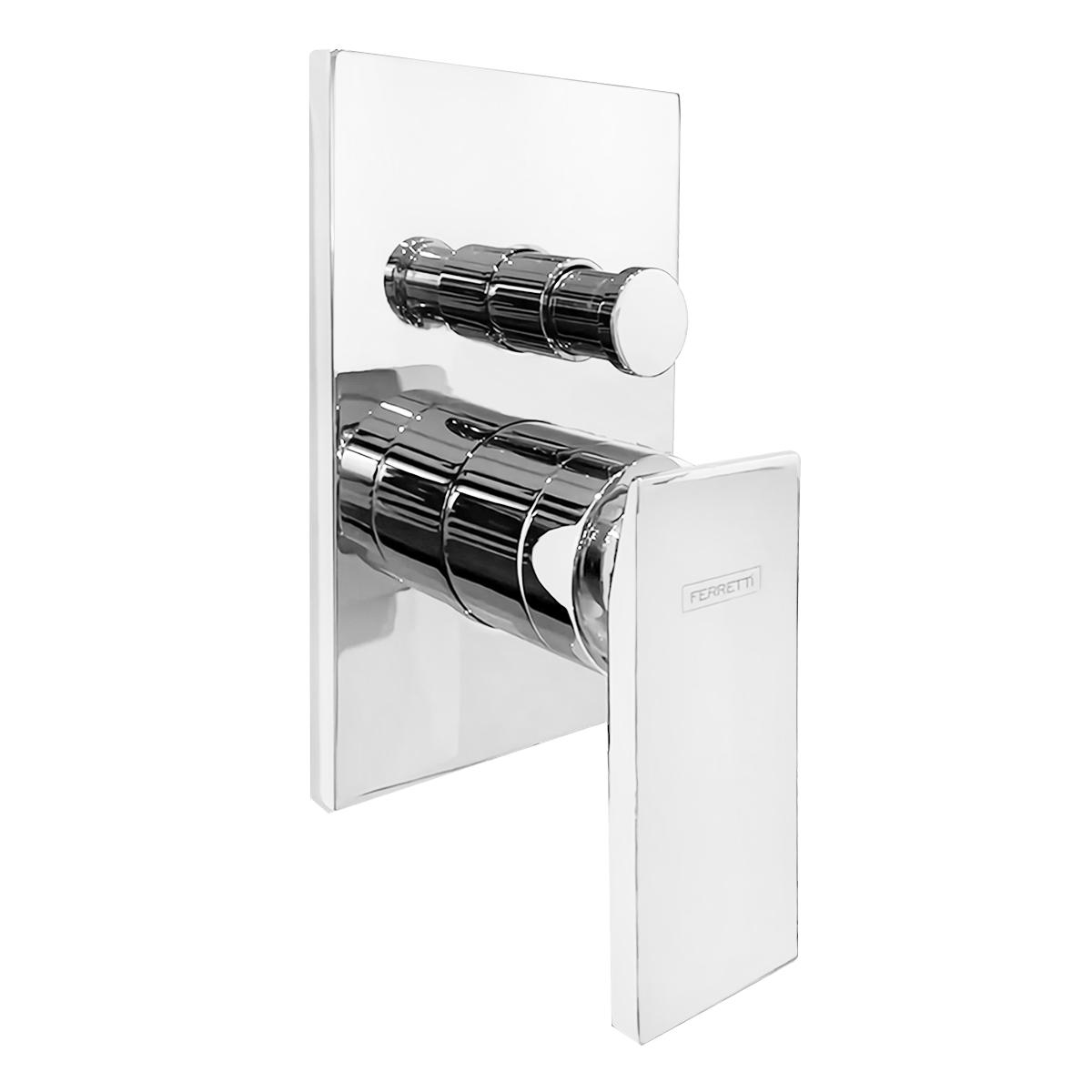 Monocomando Qbix Para Baño - Plateado