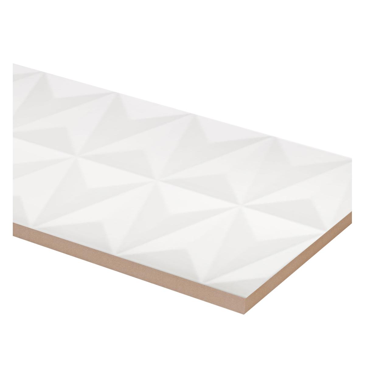 Mayolica Eliane Origami Blanco Satinado Rect. 30X90 Caja 1.62 M2
