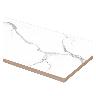Porcelanato Quartz Calacatta Gris Brillante - 60X120 cm - 2.16 m2