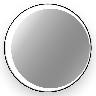 Espejo Eclipse 90 Con Luz Led - Negro
