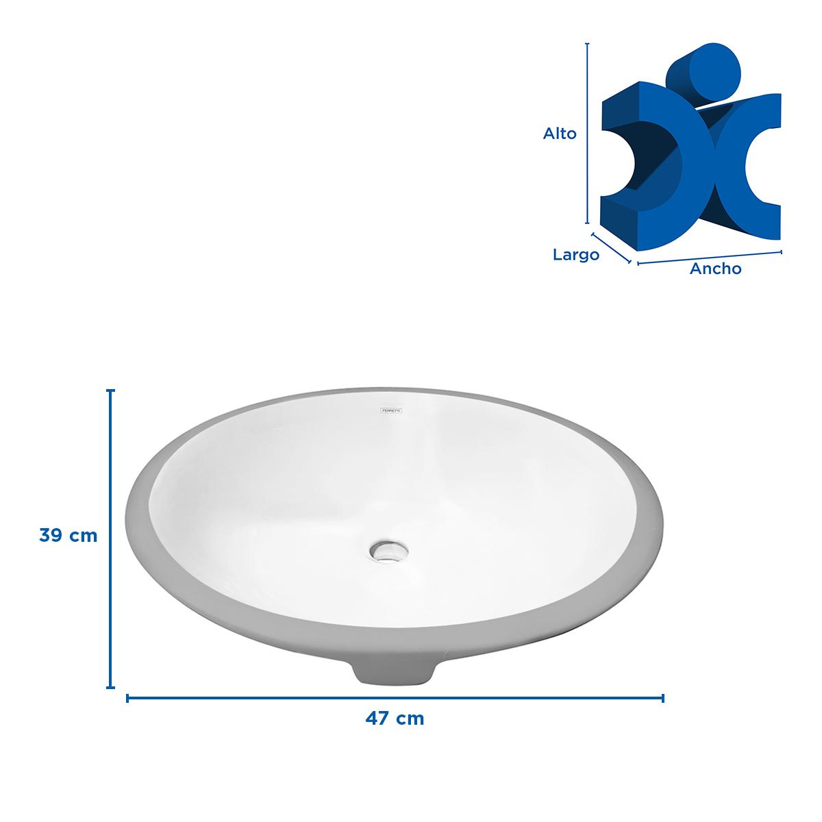 Ovalin Loft Para Empotrar - Blanco