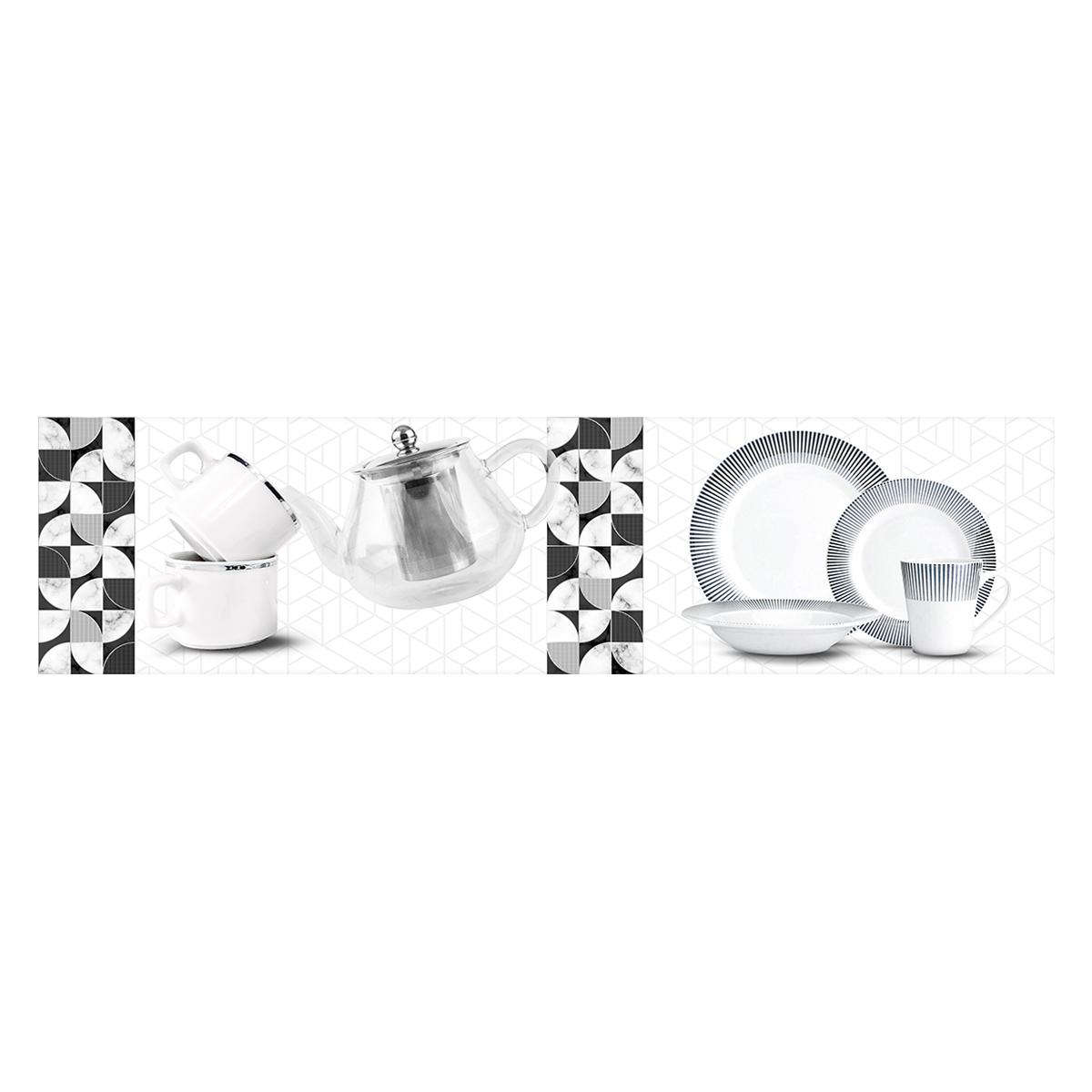 Inserto Damaris Gris Brillante - 15X60 cm - 1 pza