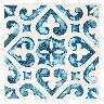 Inserto Olivia Atrani Delta Blu Azulejo 15X15 Pza