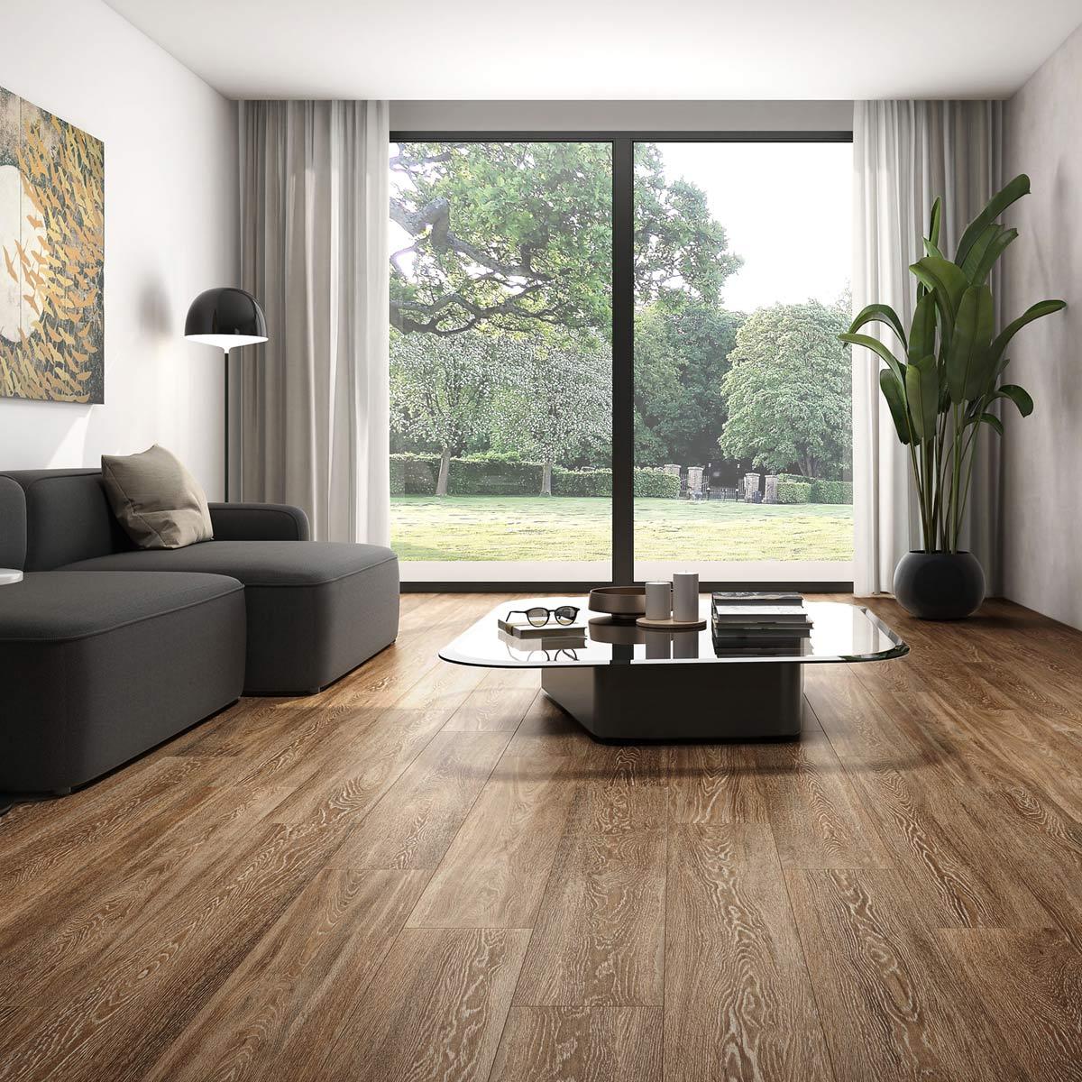 Porcelanato Urban Bricola Chocolate Mate 8.2 mm 20X75--1.05 m2