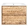 Mueble De Baño Golden Bath Sahara Color Castaño 66 X 50 X 47 Cm. Inc.Lavat C/Reb