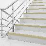 Perfil Antideslizante L Para Escaleras Pvc - Mármol - 4.5X150 cm