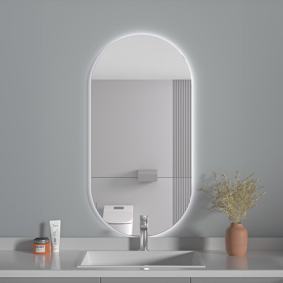 Espejo Silvi Led Ovalo Para Baño